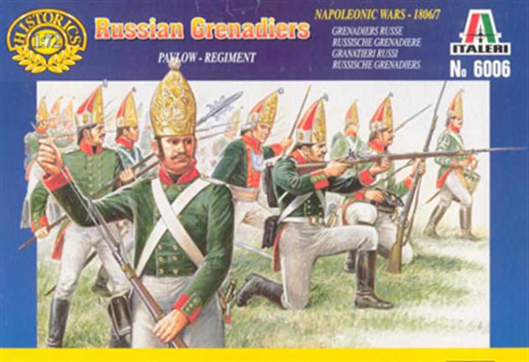 Italeri 1/72 6006 Russian Grenadiers Plastic Figures
