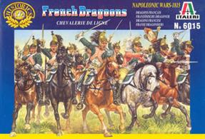 Italeri 1/72 Napoleonic French Dragoons Plastic Figures 6015Contains 17 mounted figuresPaints are required to complete the figures (not included)