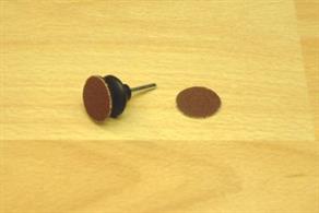 Flexible rubber mounting mandrel for self-adhesive sanding discs. Shaft 2.25mm diameter