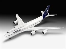 Revell 03891 1/144 Scale Boeing 747-8 Lufthansa Airliner - New liveryLength 525mm   Number of Parts 172   Wingspan 476mm