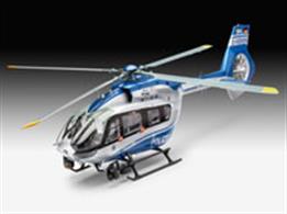 Revell 1/32 Airbus H145 Police Surveillance Helicopter kit 04980Length 363mm  Number of Parts 196 Rotor Diameter 343mmGlue and paints are required to assemble and complete the model (not included)