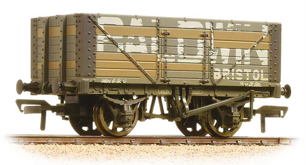 Bachmann OO 37-114 Baldwin 7 Plank Fixed End Open Coal Wagon Weathered