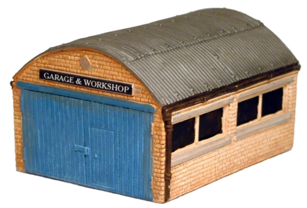 Harburn Hamlet SS390 Garage/workshop building with curved corrugated iron roof