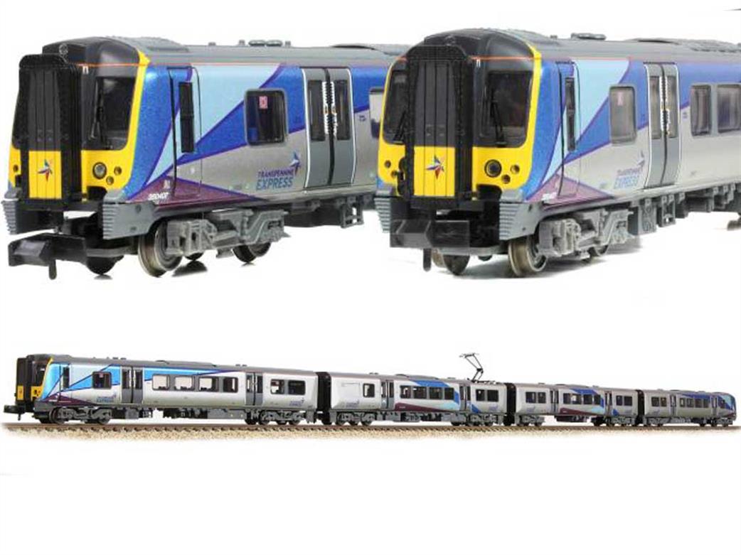 Graham Farish N 371-703 TransPennine Express class 350 Desiro EMU Trains 350407 Trans Pennine Livery