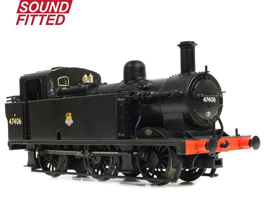 Bachmann OO 32-231BSF BR 47406 3F Jinty 0-6-0 Shunting Locomotive BR Black Early Emblem DCC Sound