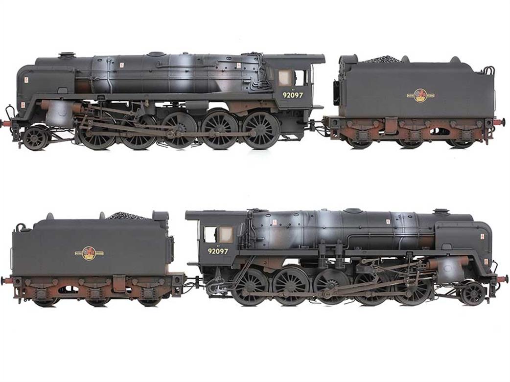 Bachmann 32-862ASF BR 92097 Tyne Dock Class 9F 2-10-0 BR1B Tender Black Late Crest Weathered DCC Sound OO