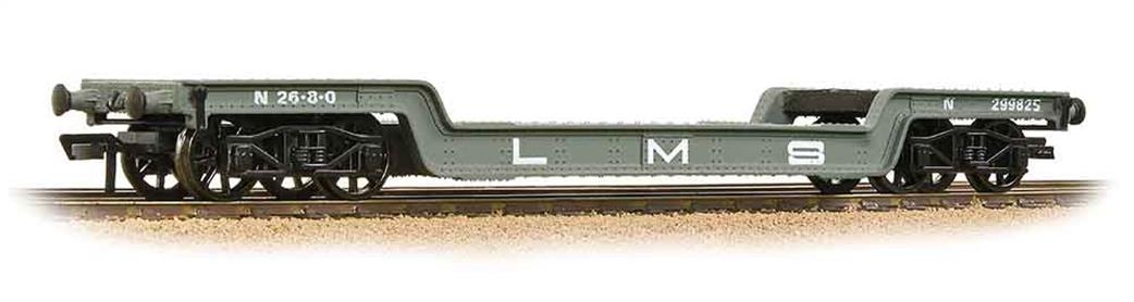 Bachmann OO 33-878A LMS 45Ton Bogie Well Wagon LMS Grey