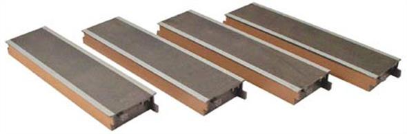 A pack of 4 pre-painted moulded plastic platform sections. Each section 4.5in long.