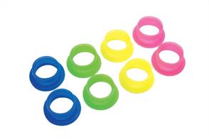 A pack of 2 standard top hat style manifold seals suitable for round port .21 engines.Available as a pack of 2 in the colours pictured please state any preference at time of ordering