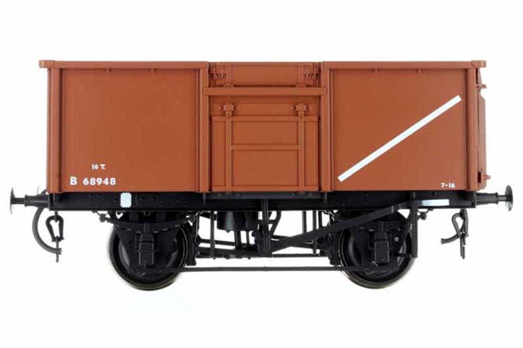 Dapol 7F-030-012 B68948 BR 16ton Steel Mineral 1/114 Vacuum Brake Bauxite Livery Early 50s O Gauge