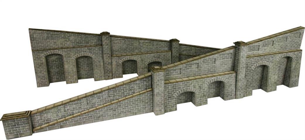 Metcalfe OO PO249 Stone Tapered Retaining Walls Card Kit