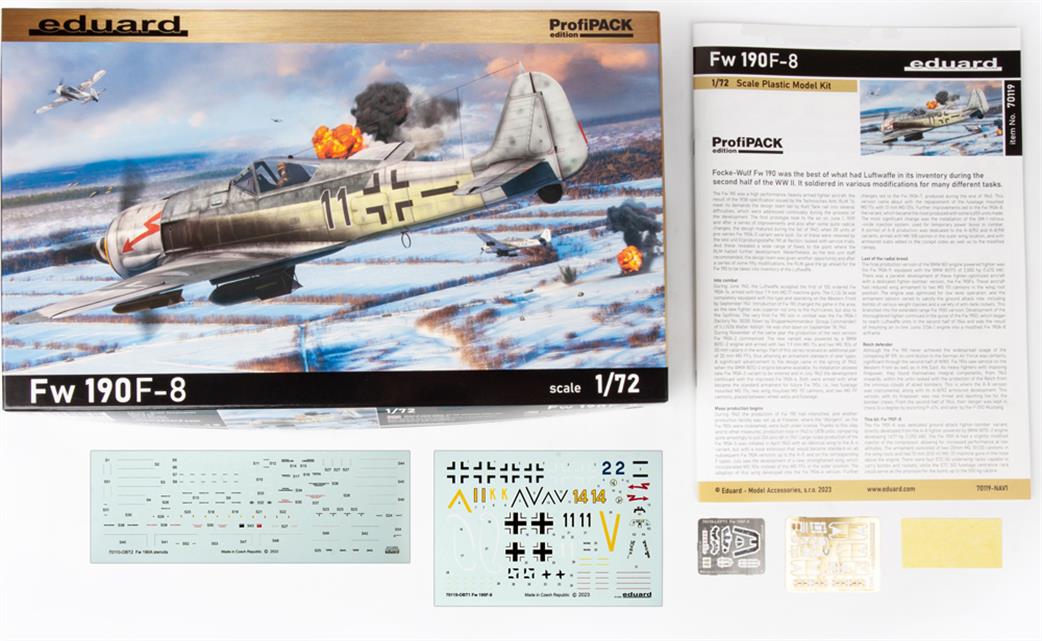 Eduard 1/72 70119 FW190F-8 Profipack German WW2 Fighter Kit