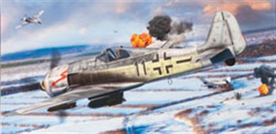 ProfiPACK edition kit of German WWII fighter aircraft Fw 190F-8 in 1/72 scale. Version F was used for attacks against ground targets.
