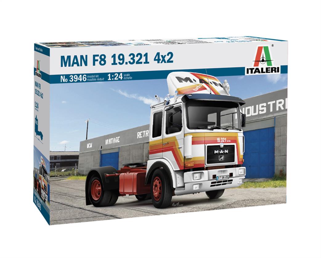 Italeri 1/24 3946 MAN F8 1.321 Truck Cab Kit
