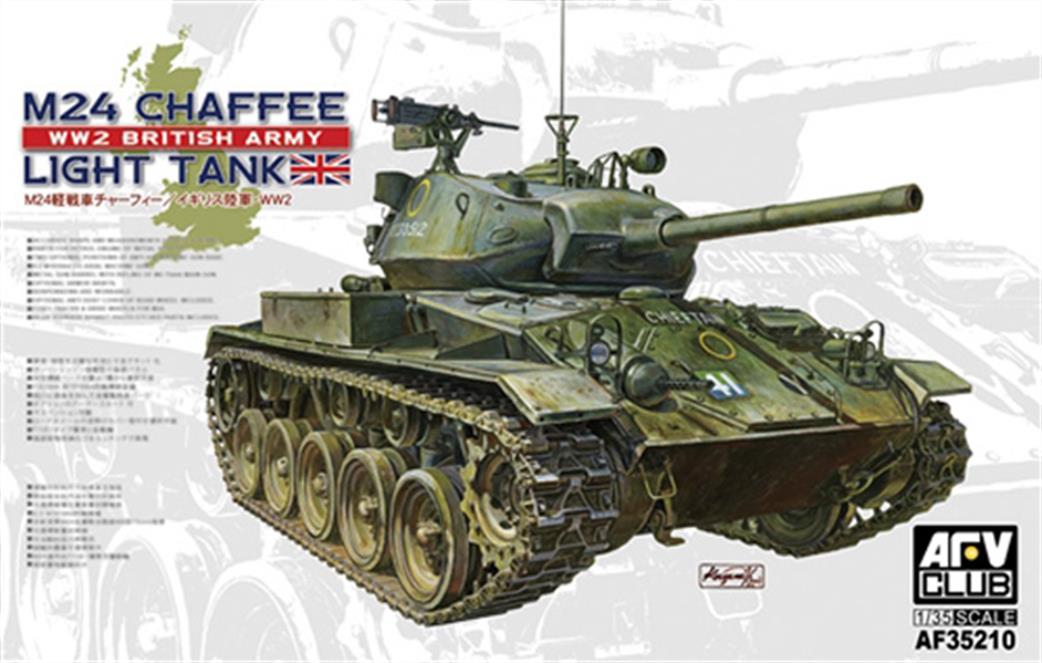 AFV Club 1/35 AF35210 M24 Chaffee Light Tank WW2 British Army
