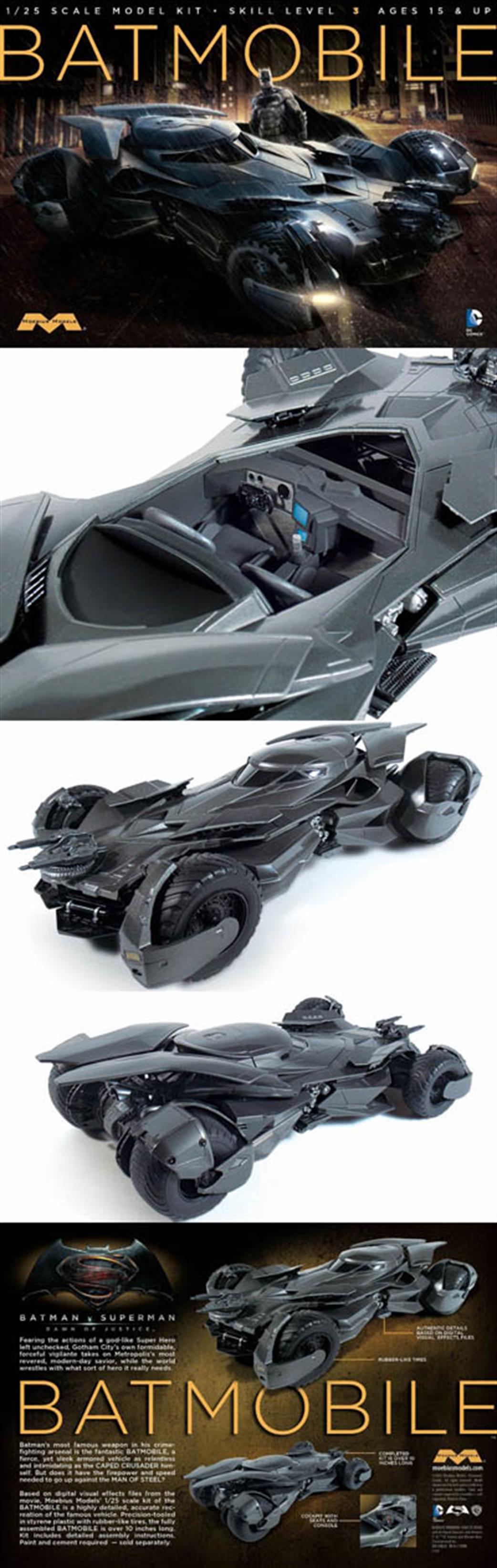 Moebius 1/25 964 Batman Vs Superman Batmobile kit