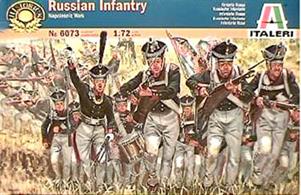 Italeri 1/72 Russian Infantry Napoleonic War 607350 figures per box in 15 different poses.