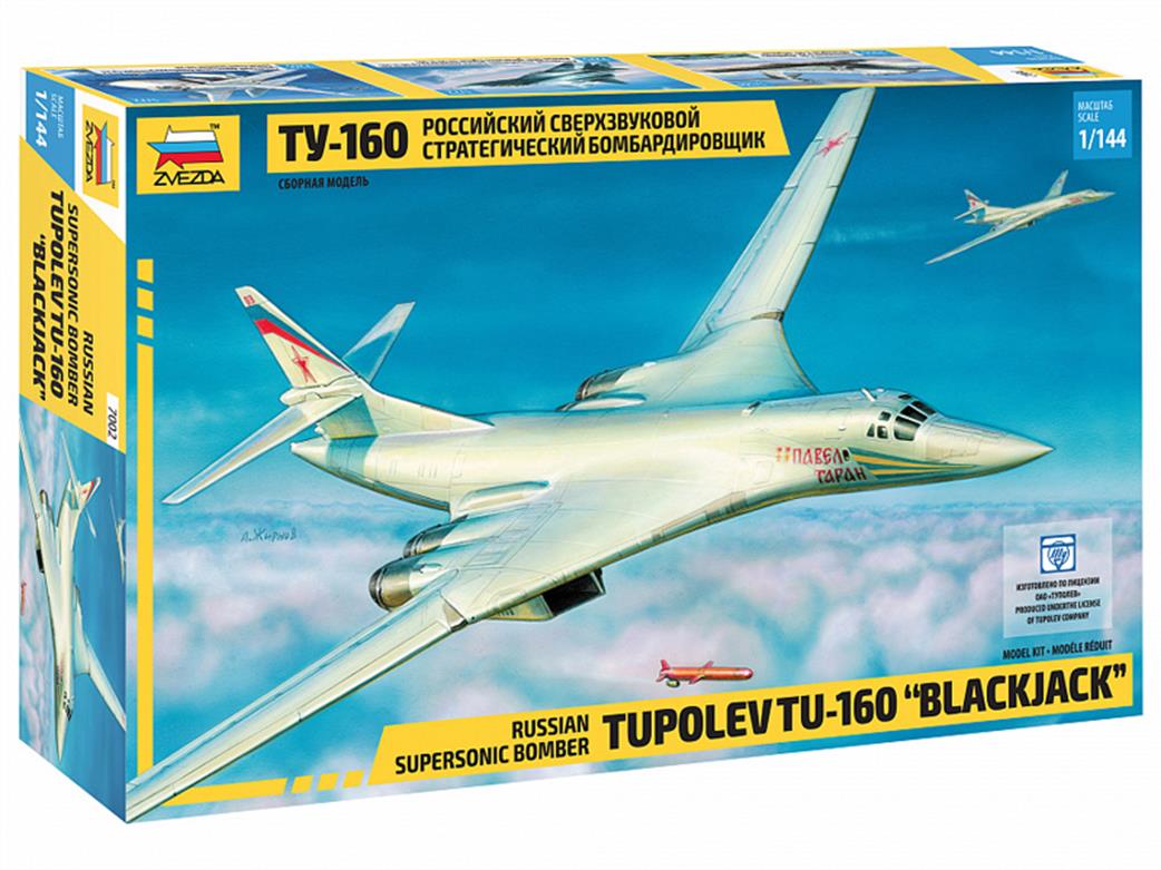 Zvezda 1/144 7002 Tupolev TU160 Supersonic Bomber Kit