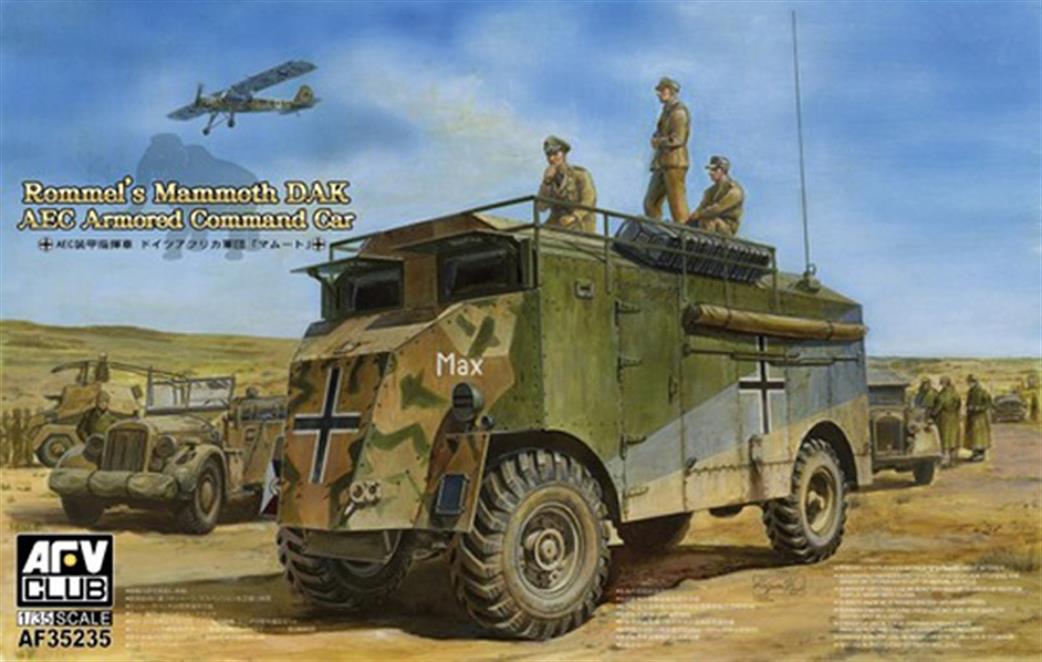AFV Club 1/35 AF35235 Rommel's Mammoth DAK AEC Armored Command Car