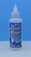 Deluxe Materials Brush Magic Brush Cleaner AC19 is a fast acting brush cleaner restores and revives brushes. Dissolves oil, acrylic, enamel and cellulose paints. Non flammable, low odour, water miscible.
