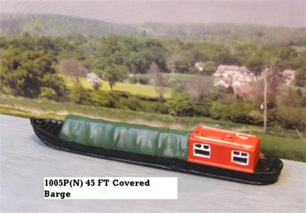 Mountford N 1005P Covered Load Barge Canal Narrowboat Model