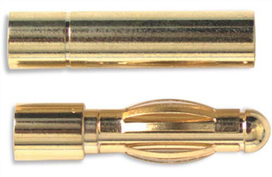 Radient  RDNAC010086 2mm Gold Connectors with Heatshrink 5 Pairs