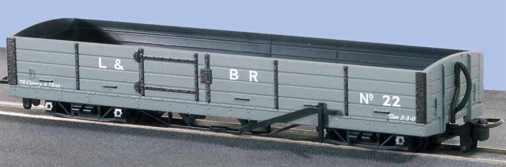 Peco OO9 GR-230 Lynton & Barnstaple Bogie Open Wagon 22 L&B Grey Livery