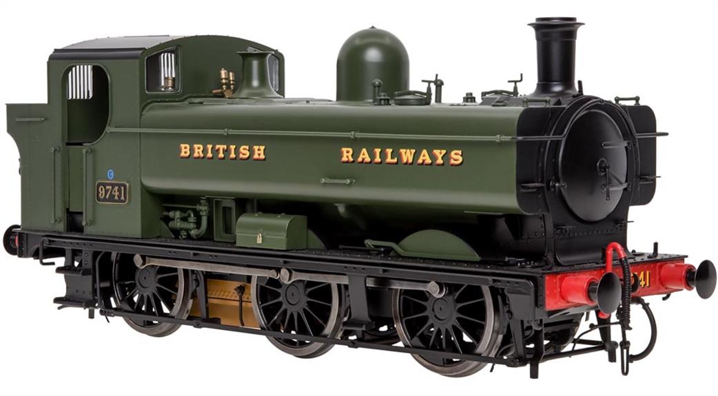 Dapol O Gauge 7S-007-020S BR 9741 ex-GWR 57xx Class Pannier Tank GWR Green Lettered BRITISH RAILWAYS DCC Sound