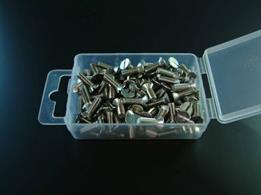 100 piece Bulk Pack of M2 x 12mm machine screw bolts.
