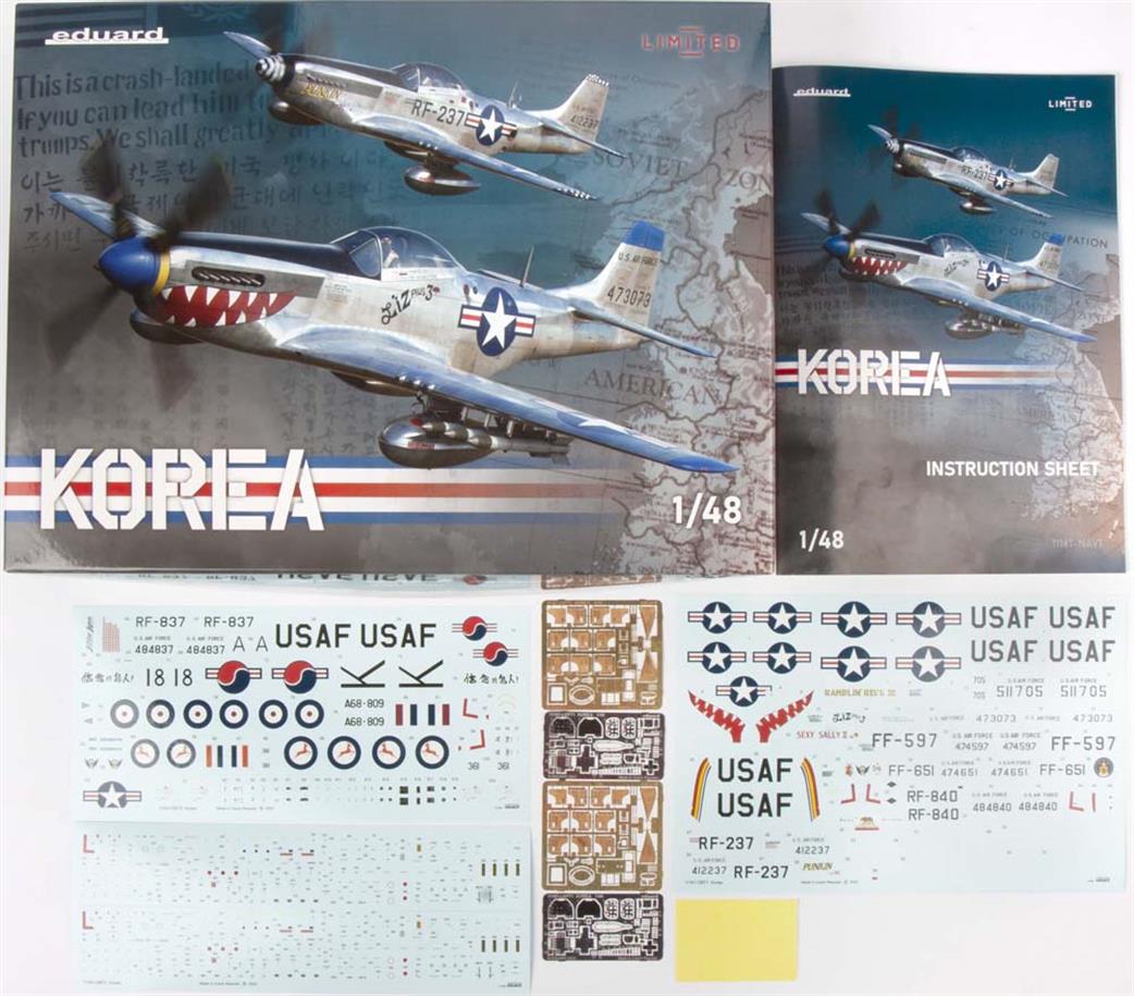 Eduard 1/48 11161 P-51D And RF-51D Korean War Dual Combo Plastic Kit