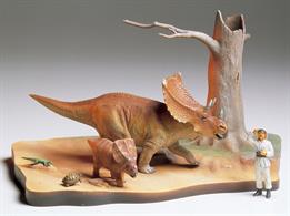 Chasmosaurus Dinosaur Diorama SetGlue and paints are required to assemble and complete the figures (not included)