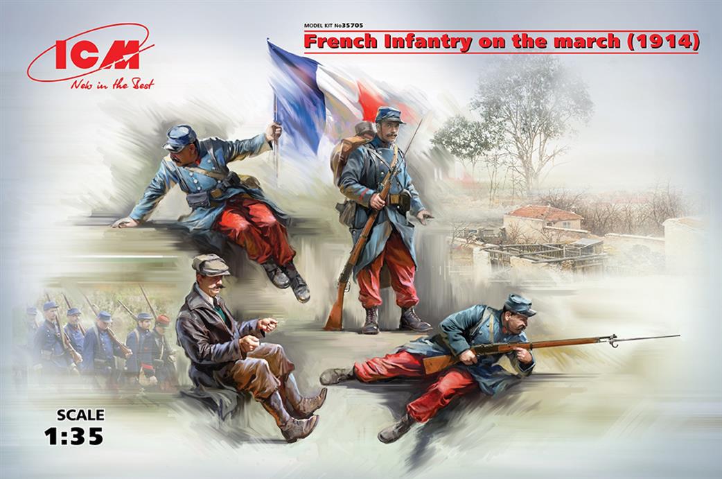 ICM 1/35 35705 French Infantry on The March (1914)