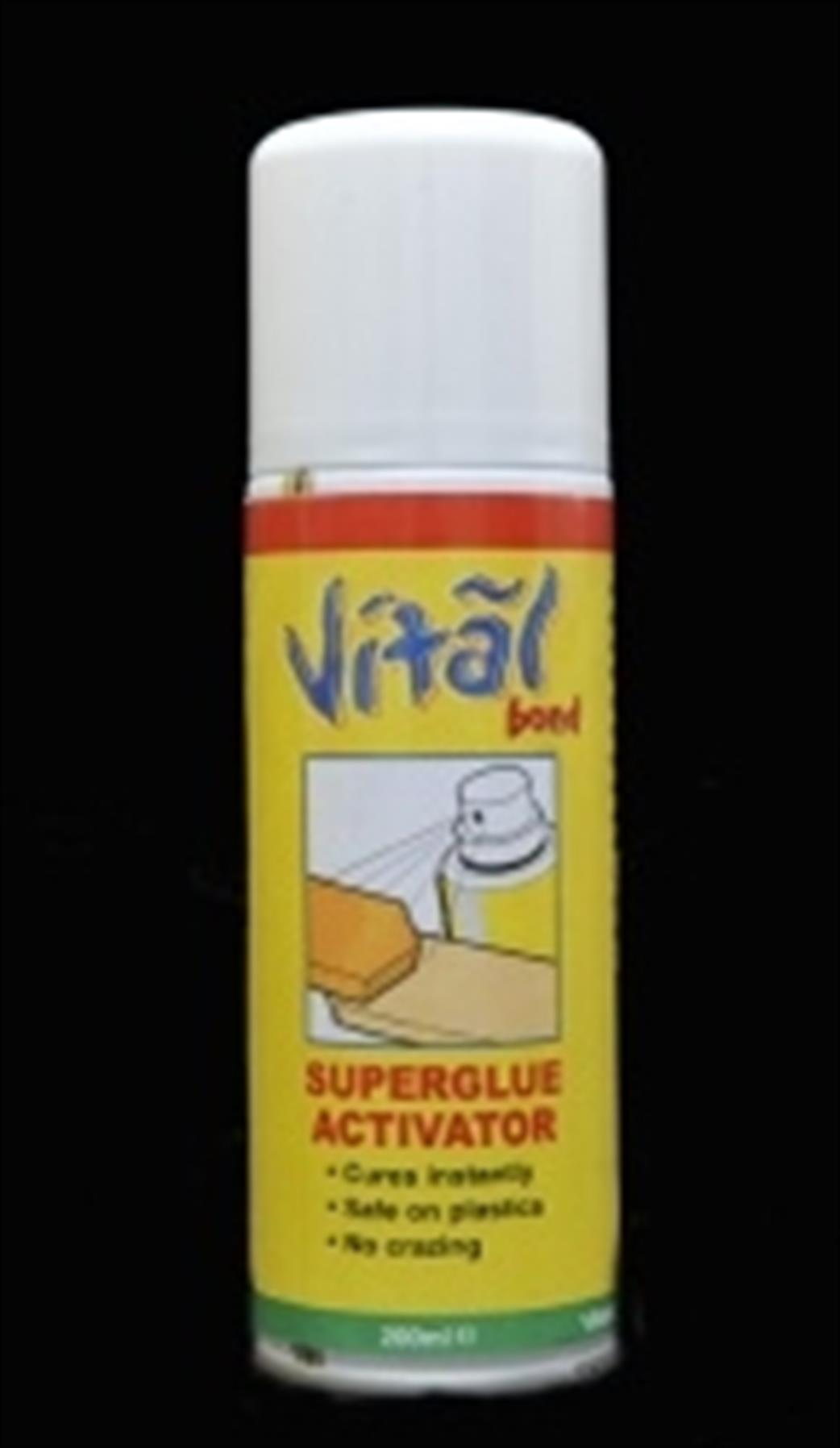 Vitalbond  VB405 Super Glue Activator 200ml Aerosol Spray