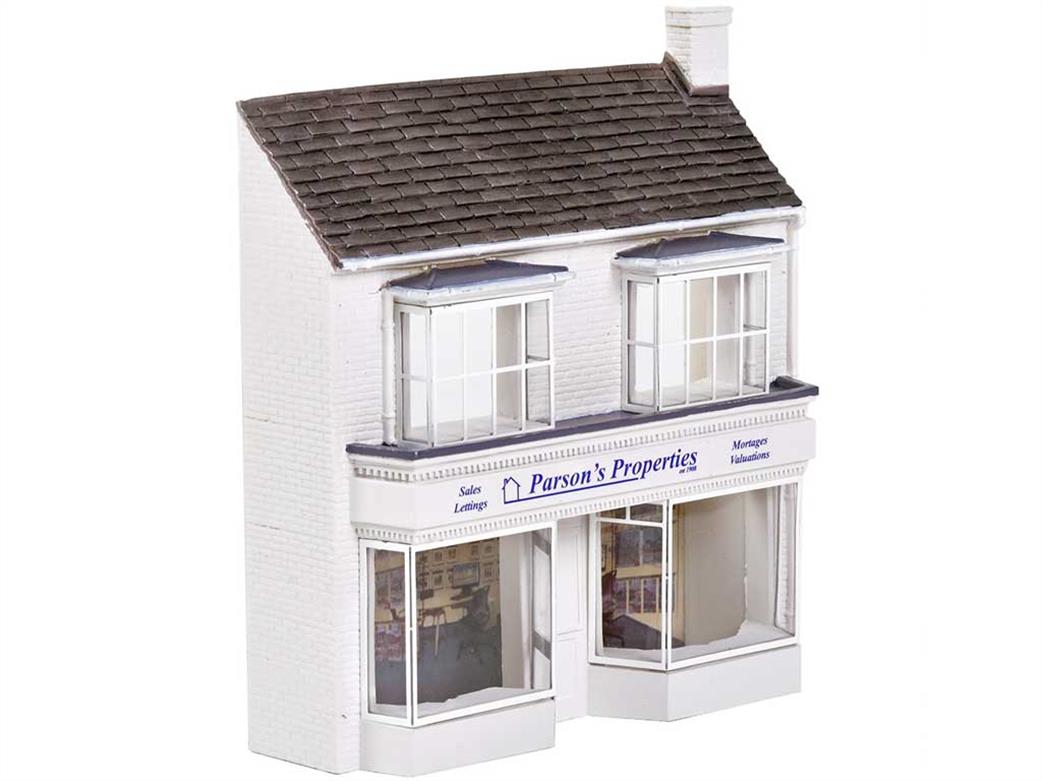 Bachmann OO 44-285 Scenecraft Low Relief Parsons Properties Estate Agent Shop