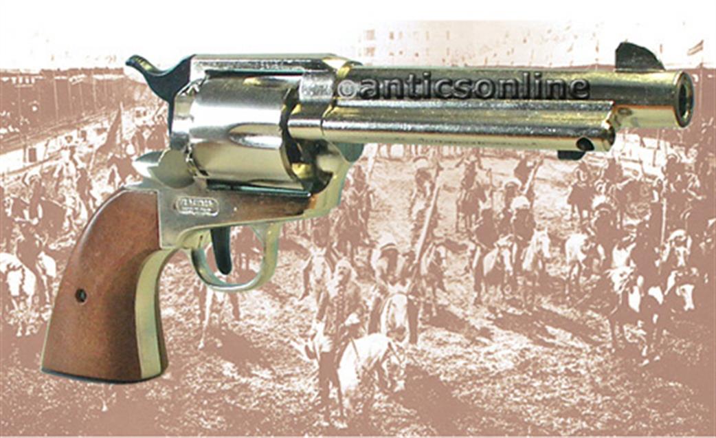 Bruni 1/1 BF25NP Blank Firer  Western Peacemaker Nickel Plate
