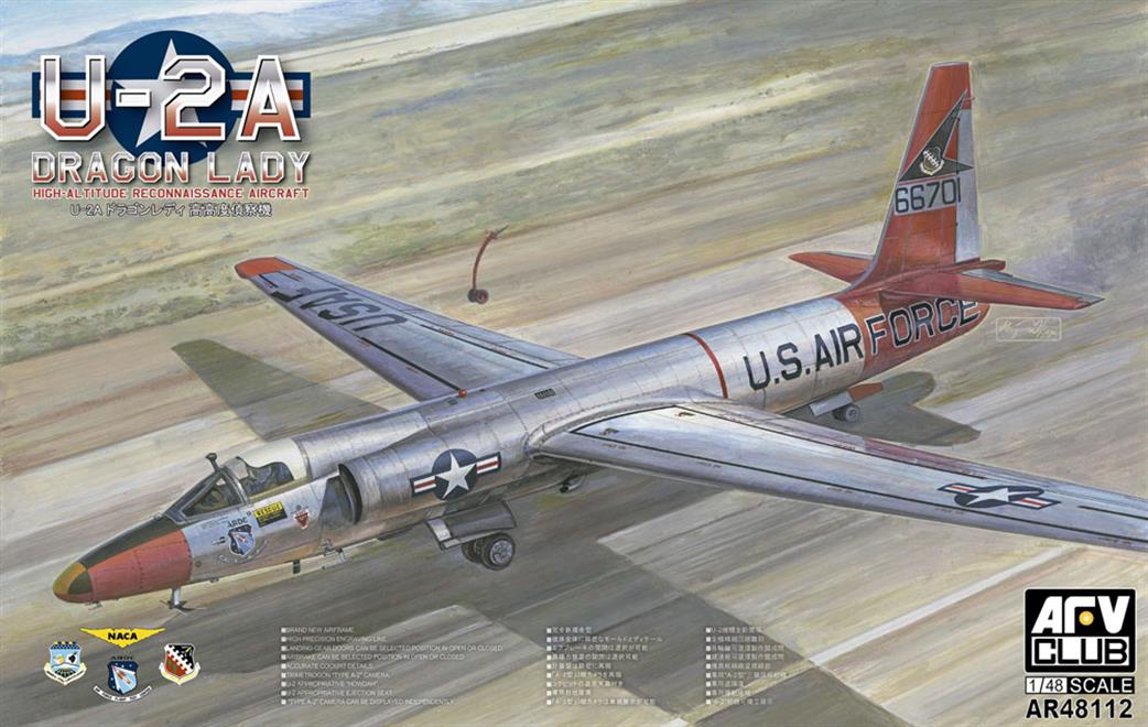 AFV Club 1/48 AR48112 U-2A Dragon Lady High Altitude Reconnaissance Aircraft