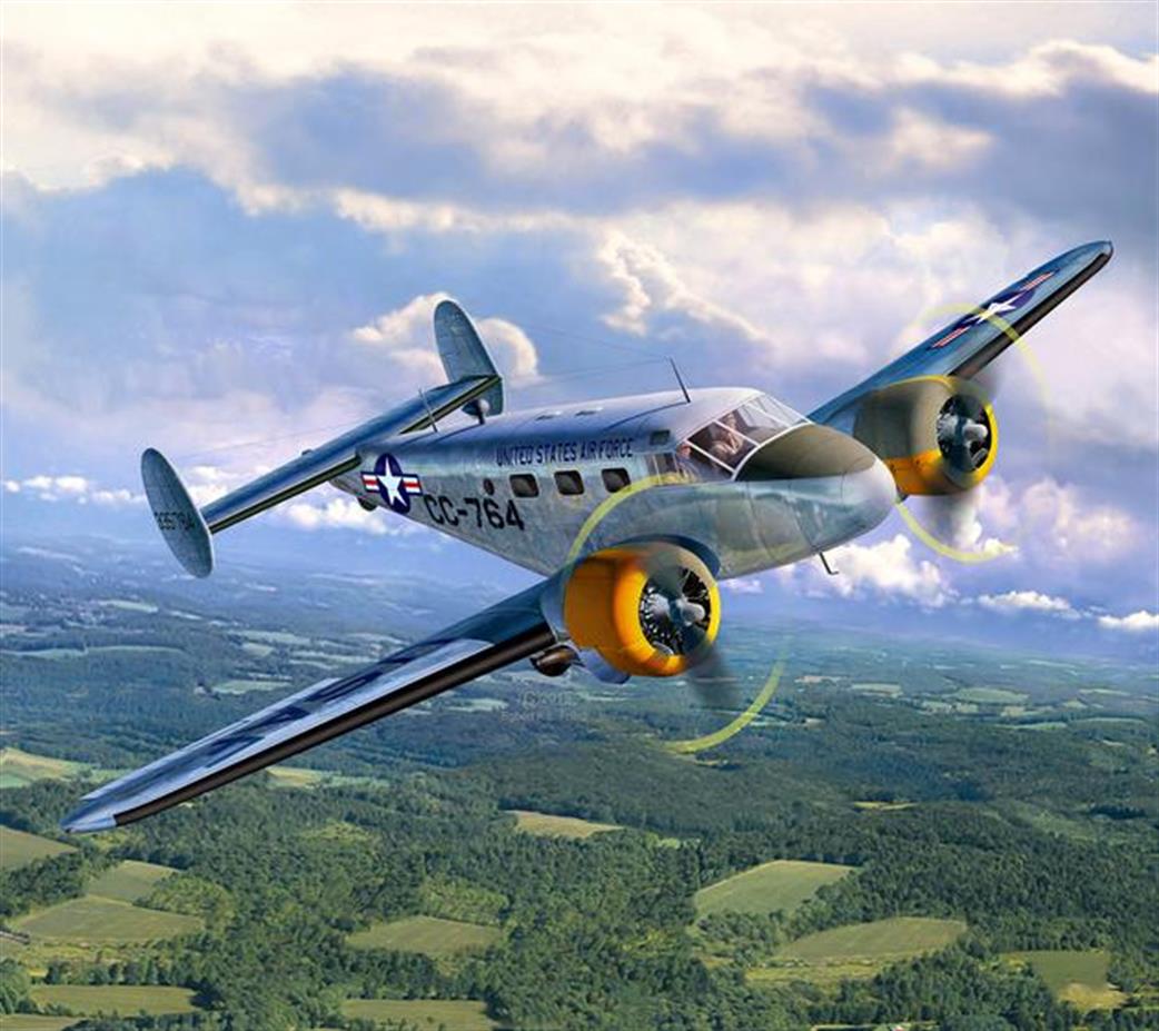 Revell 1/48 03966 Beech C-45F Expeditor USAF Commuter Aircraft Kit