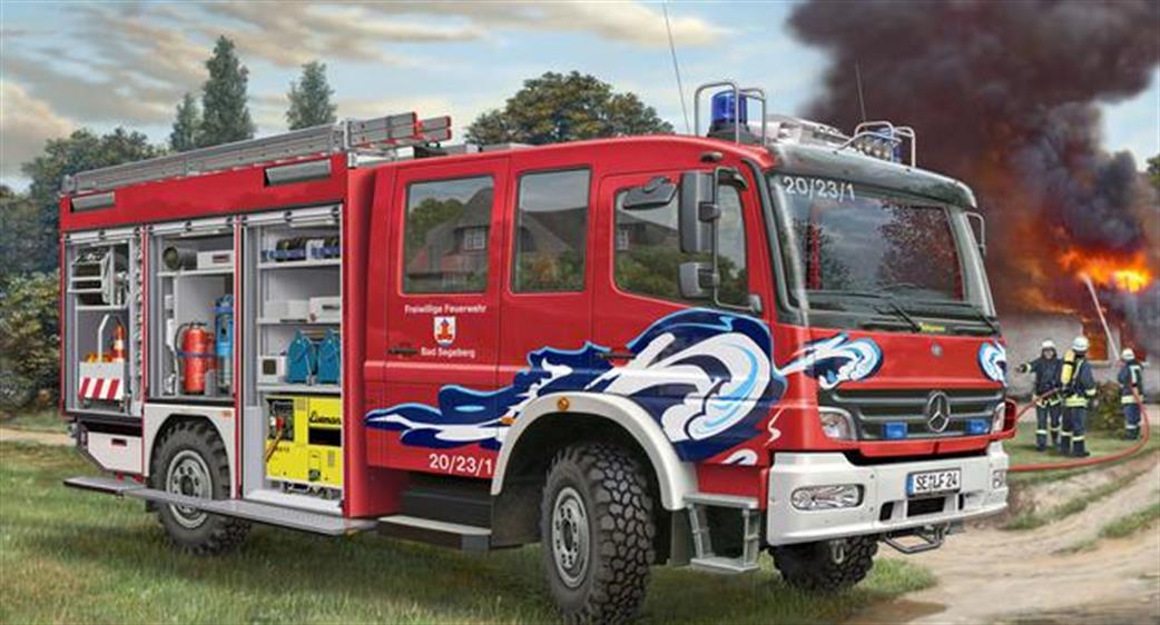 Revell 1/24 07586 Schlingmann Mercedes Benz Atego 1529AF fire Engine Kit