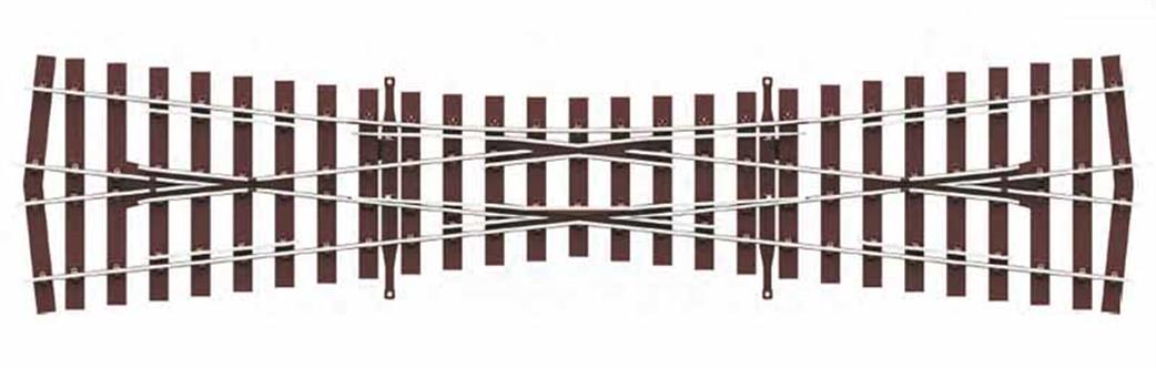 Peco OO SL-U1180 Single Slip Turnout Code 75 Bullhead Rail Unifrog