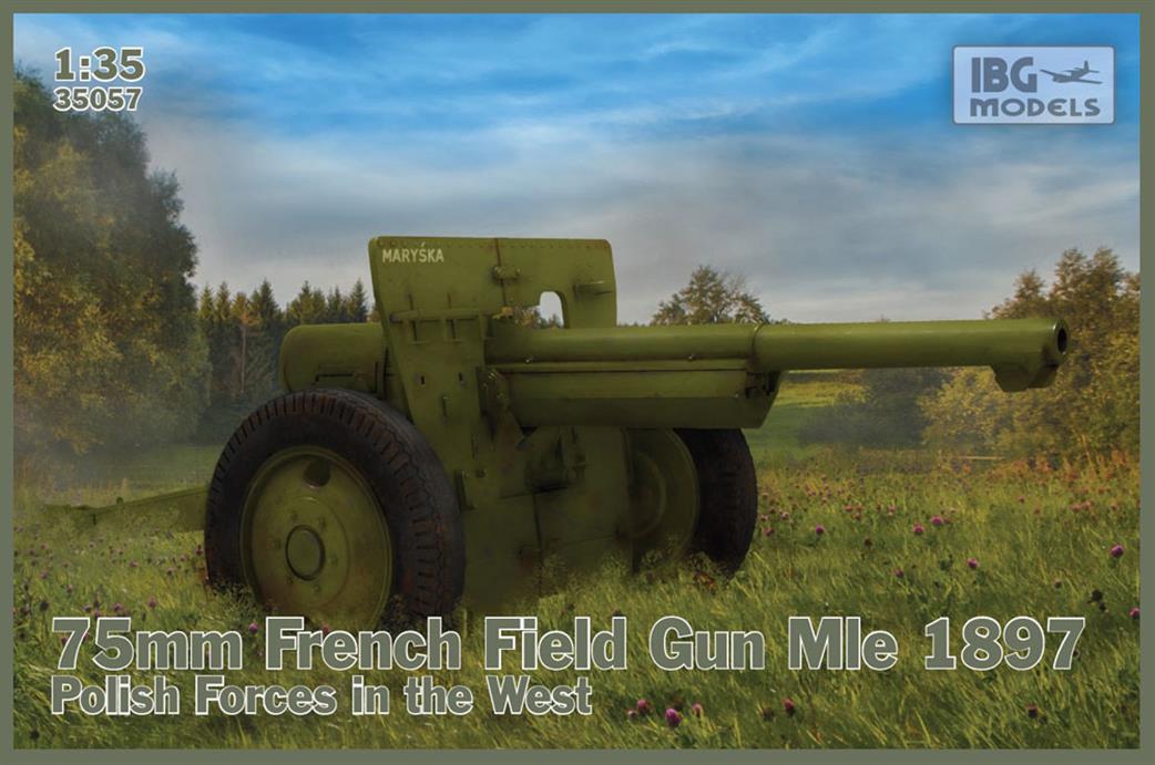 IBG Models 1/35th 35057 75mm French Field Gun MLe1897 Polish Forces in The West