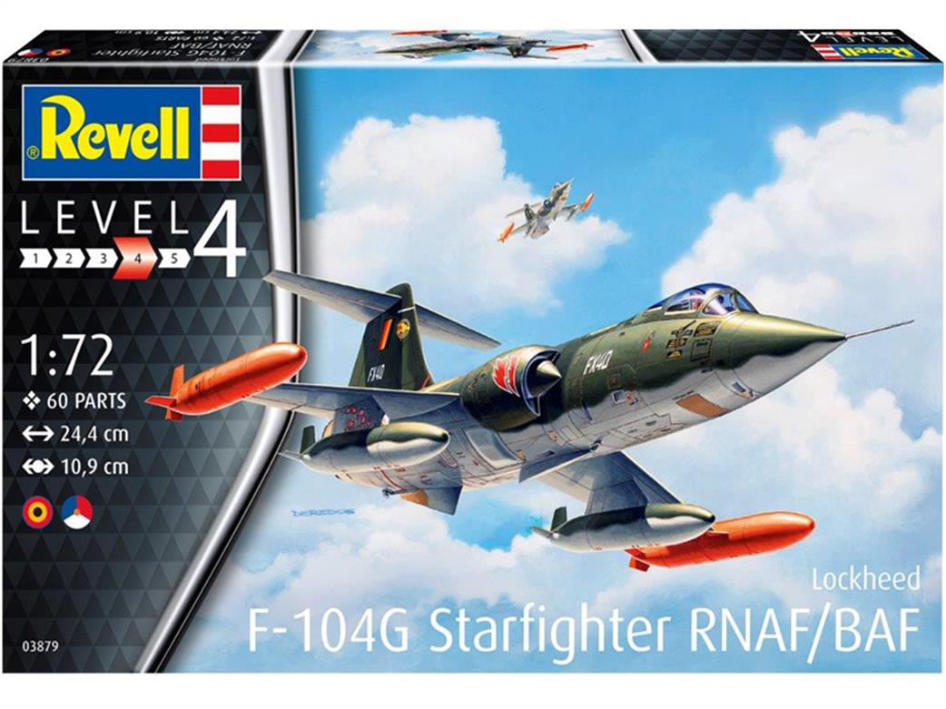 Revell 1/72 03879 F-104G Starfighter Jet Fighter Kit