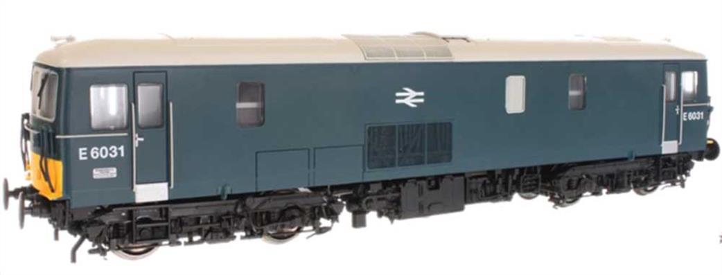 Dapol OO 4D-006-016S BR E6031 Class 73 Electro-Diesel Locomotive Early Blue Livery Small Warning Panels DCC Sound