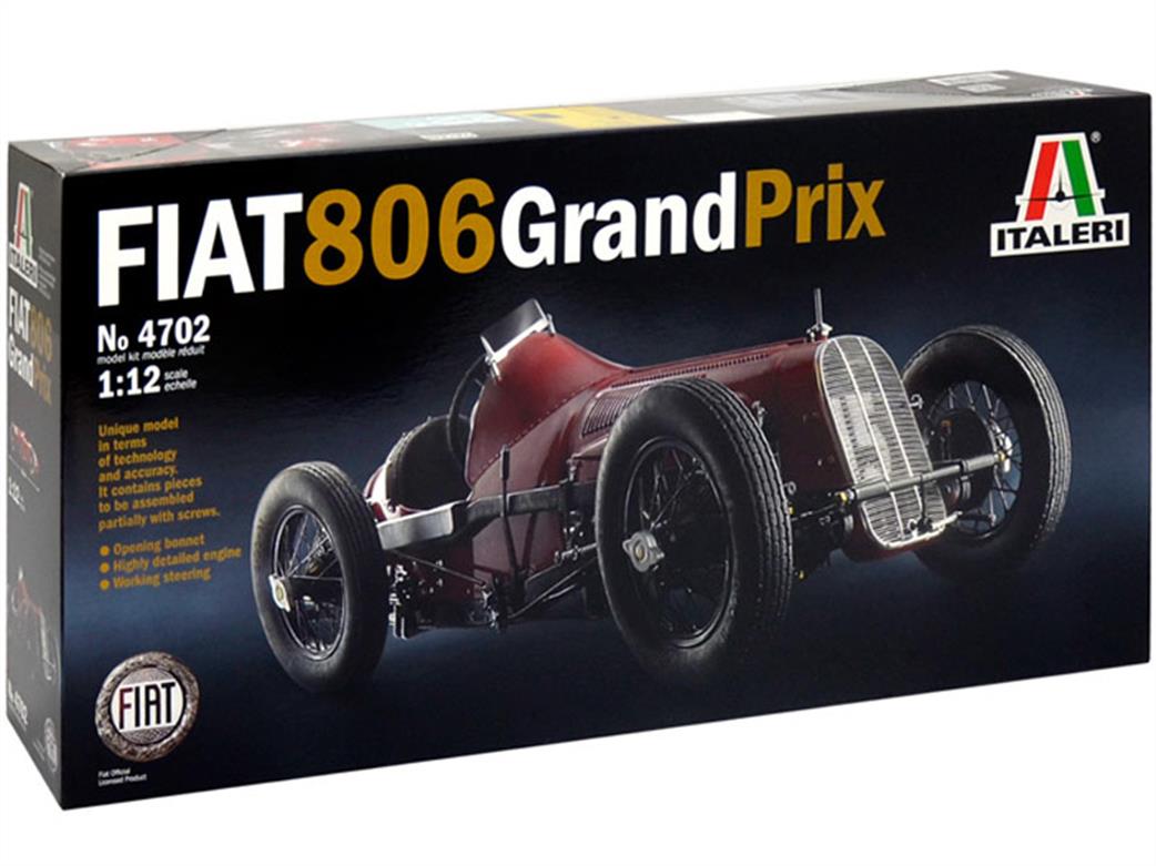 Italeri 1/12 4702 Fiat 806 Grand Prix Plastic car Kit