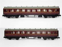 Complete with interiors appropriate for each coach the fittings of the real coaches are moulded or added as separate parts, right down to the end grab rails, riveted roof panels and very fine roof vents.Collett 2nd class coach W1138 finished in British Railways lined maroon livery.