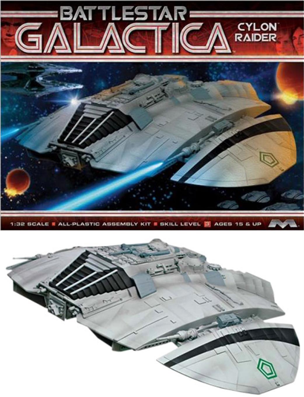 Moebius 1/32 MMK941 Cylon Raider Battlestar Galactica Classic Series 1 Kit