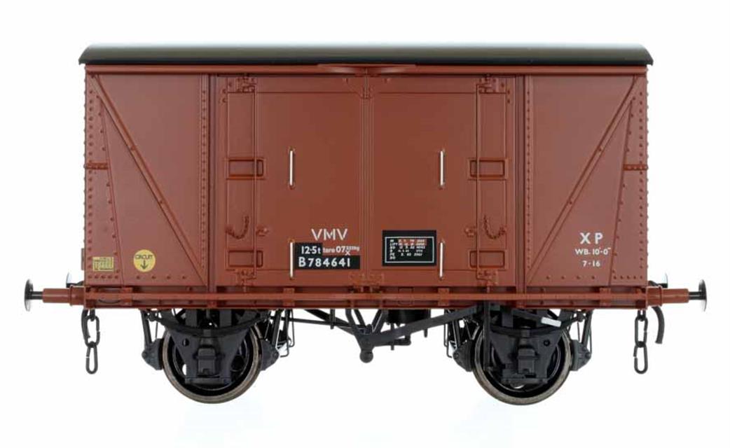 Dapol O Gauge 7F-049-202 BR VWV VanWide 12-Ton Vacuum Braked Covered Box Van 784641 Freight Brown RTR