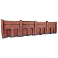 Metcalfe N Red Brick Retaining Wall Kit PN145A realistic and sturdy wall with recessed lower sections, produced in the new stone style introduced by Metcalfe with&nbsp;the single road engine shed.&nbsp;Each kit is fully finished and easy to assemble, and features some fine laser cut pieces for extra detail.Ideal for embankments and cuttings.Size: 295 x 68mm