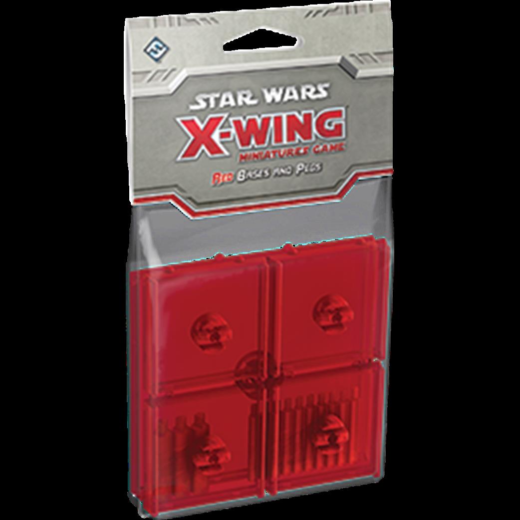 Fantasy Flight Games  SWX44 Red Bases and Pegs Accessory Pack, Star Wars X-Wing