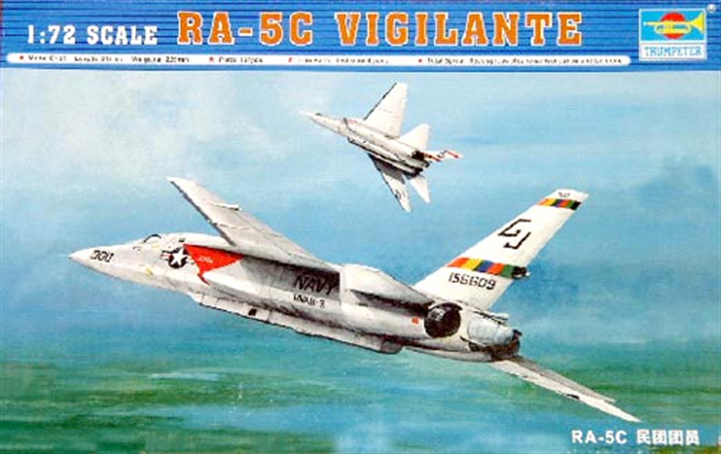 Trumpeter 1/72 01616 RA-5C Vigilante U.S 1960's Bomber Kit