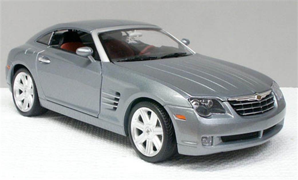 Burago 1/18 34912S Chrysler Crossfire Metallic Silver